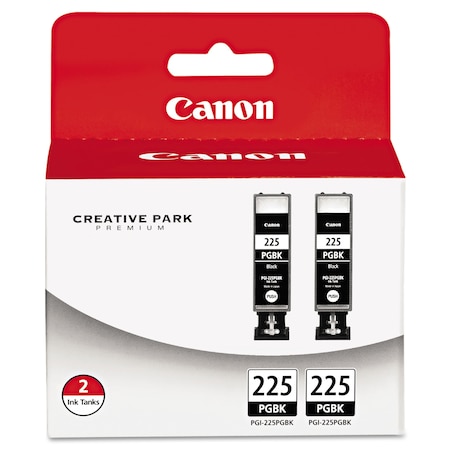 Canon Ink Cartridge, Pgi-225 Twin, Black, PK2 4530B007AA
